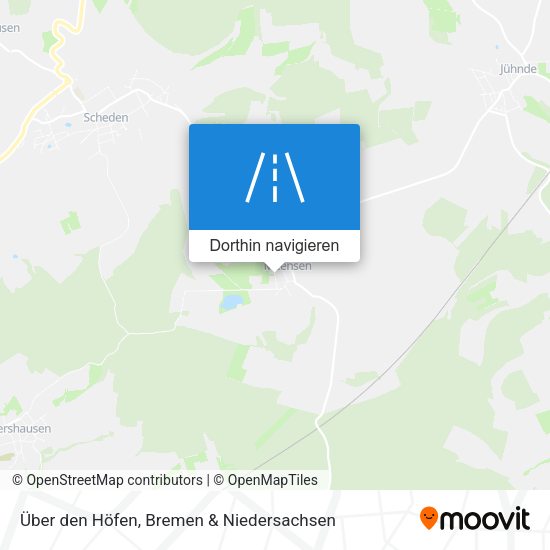 Über den Höfen Karte