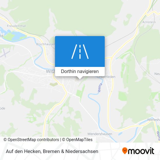 Auf den Hecken Karte