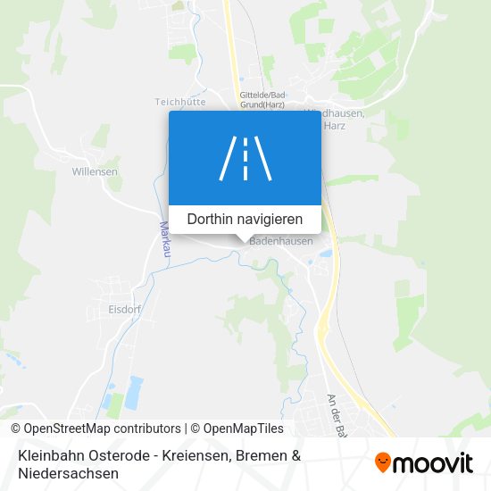 Kleinbahn Osterode - Kreiensen Karte