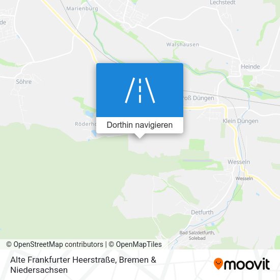 Alte Frankfurter Heerstraße Karte
