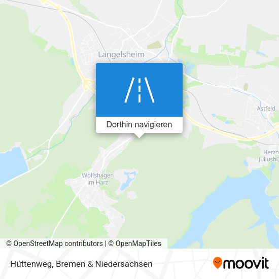 Hüttenweg Karte