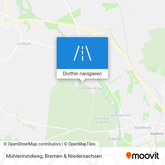 Mühlenrundweg Karte