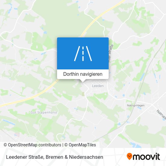 Leedener Straße Karte