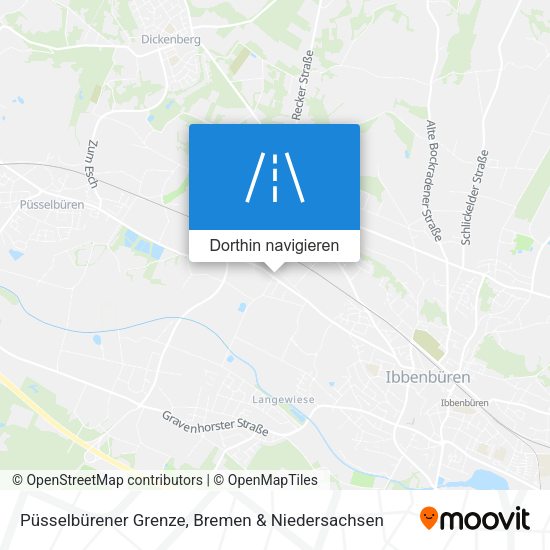 Püsselbürener Grenze Karte