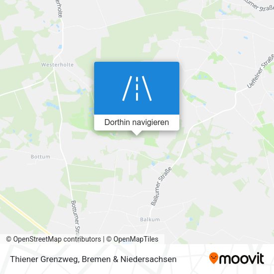 Thiener Grenzweg Karte