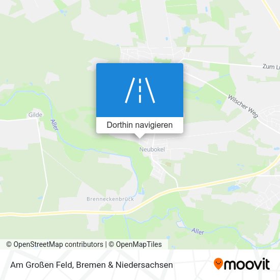 Am Großen Feld Karte