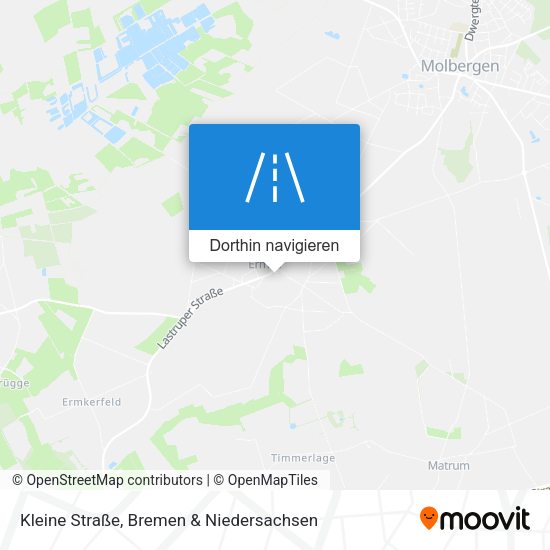 Kleine Straße Karte