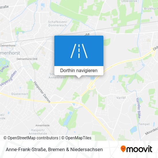 Anne-Frank-Straße Karte
