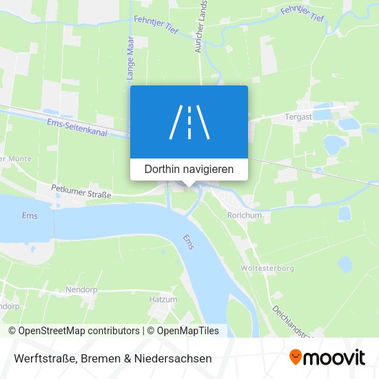 Werftstraße Karte