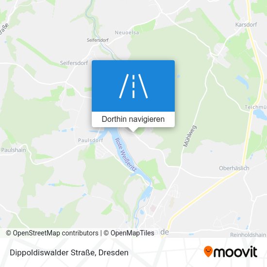 Dippoldiswalder Straße Karte