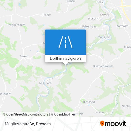 Müglitztalstraße Karte
