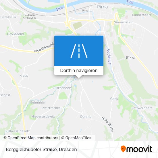Berggießhübeler Straße Karte