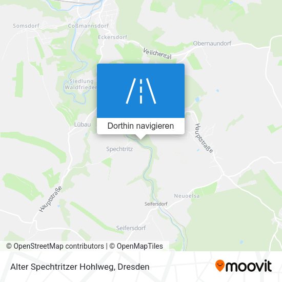 Alter Spechtritzer Hohlweg Karte