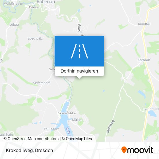 Krokodilweg Karte