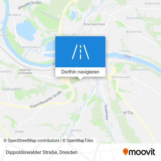 Dippoldiswalder Straße Karte