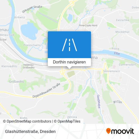 Glashüttenstraße Karte