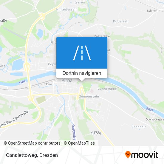 Canalettoweg Karte