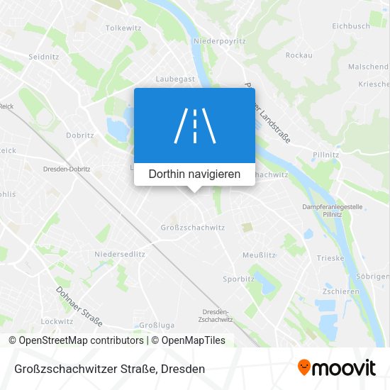 Großzschachwitzer Straße Karte