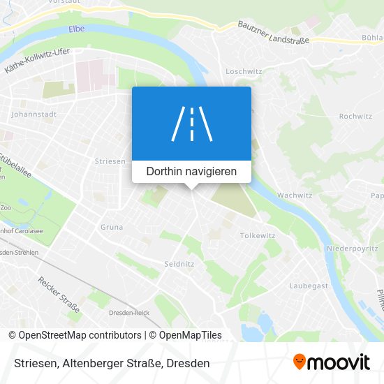Striesen, Altenberger Straße Karte