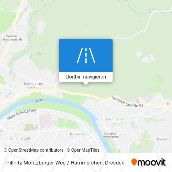 Pillnitz-Moritzburger Weg / Hämmerchen Karte