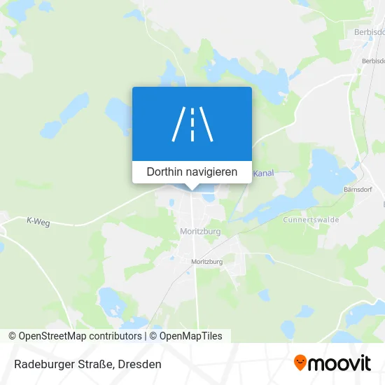 Radeburger Straße Karte