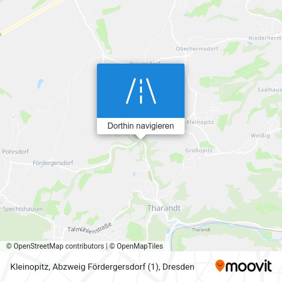 Kleinopitz, Abzweig Fördergersdorf (1) Karte