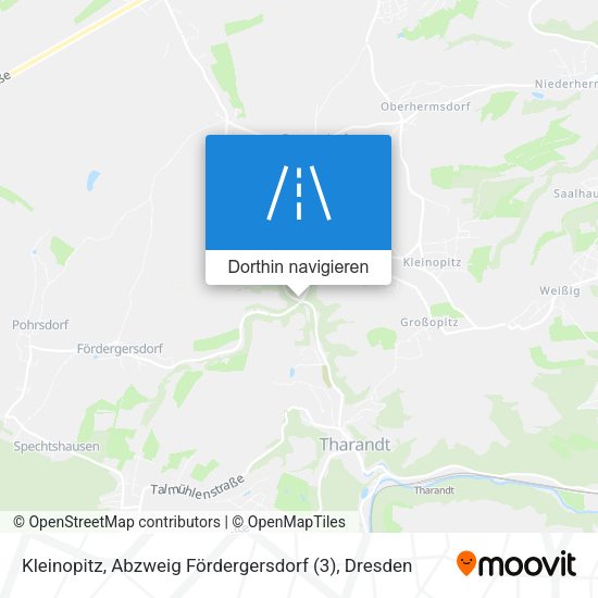 Kleinopitz, Abzweig Fördergersdorf (3) Karte