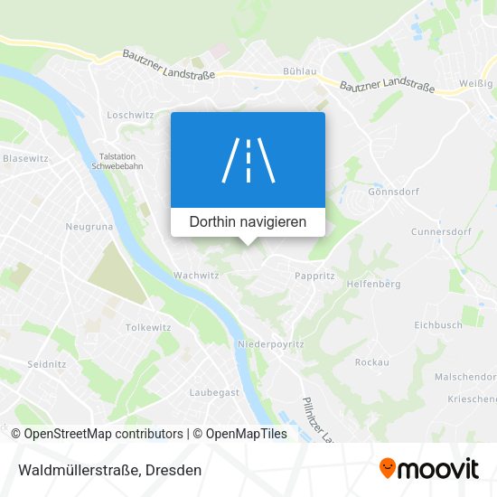 Waldmüllerstraße Karte
