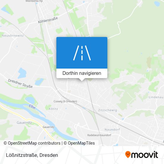 Lößnitzstraße Karte