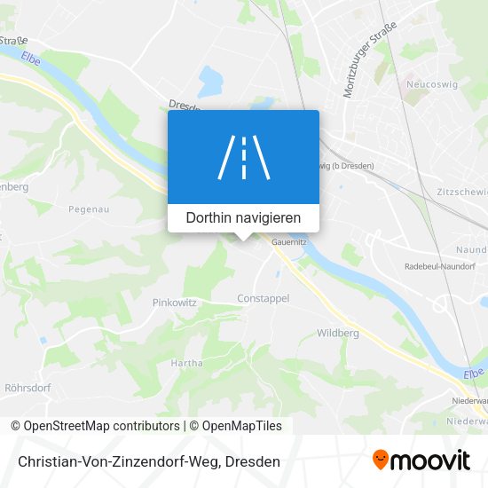 Christian-Von-Zinzendorf-Weg Karte