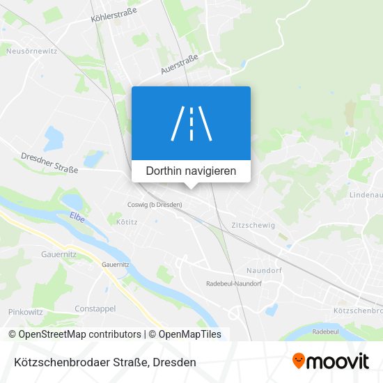 Kötzschenbrodaer Straße Karte