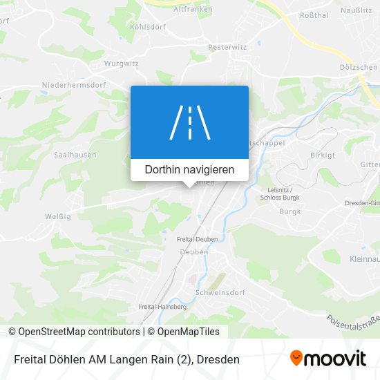 Freital Döhlen AM Langen Rain (2) Karte