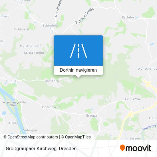 Großgraupaer Kirchweg Karte