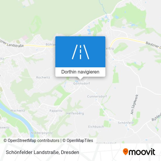 Schönfelder Landstraße Karte