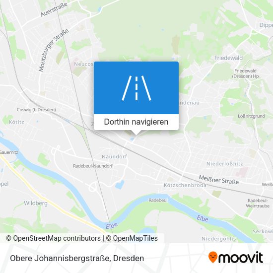 Obere Johannisbergstraße Karte