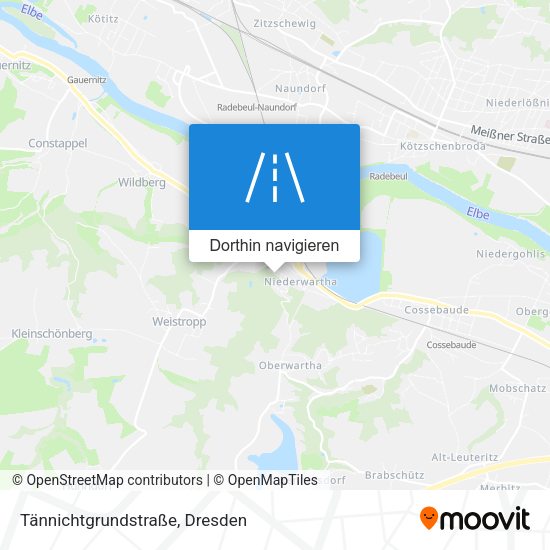 Tännichtgrundstraße Karte
