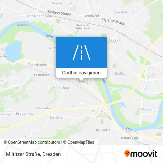 Miltitzer Straße Karte