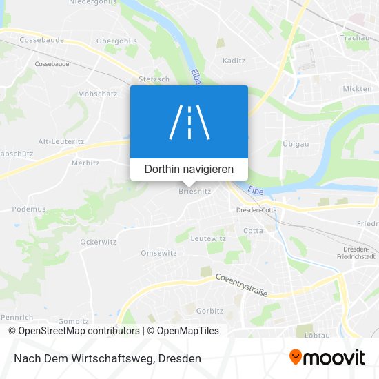 Nach Dem Wirtschaftsweg Karte