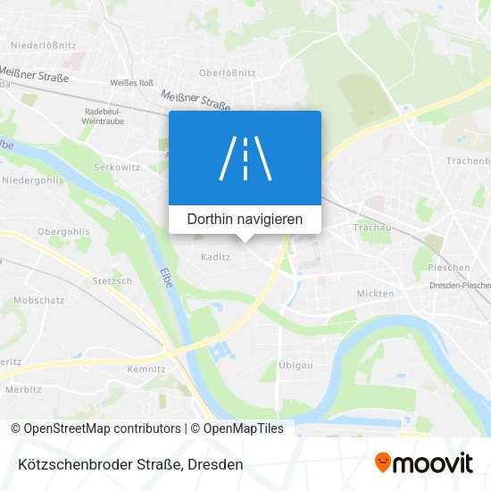 Kötzschenbroder Straße Karte