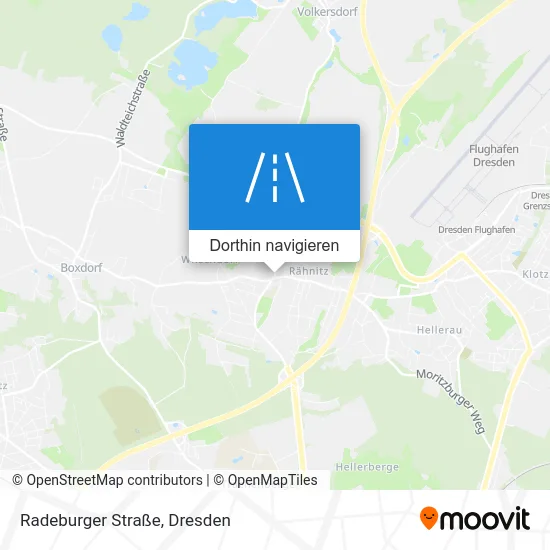 Radeburger Straße Karte