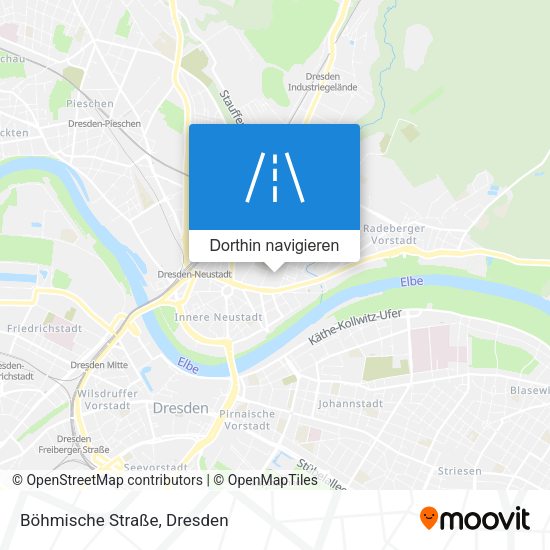 Böhmische Straße Karte