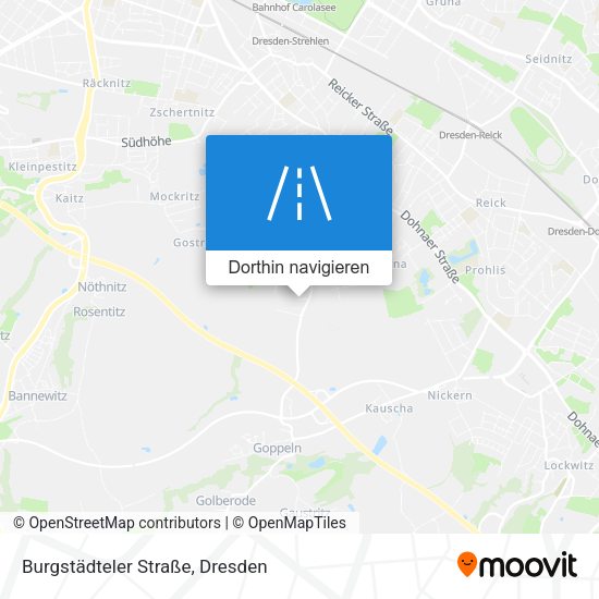 Burgstädteler Straße Karte