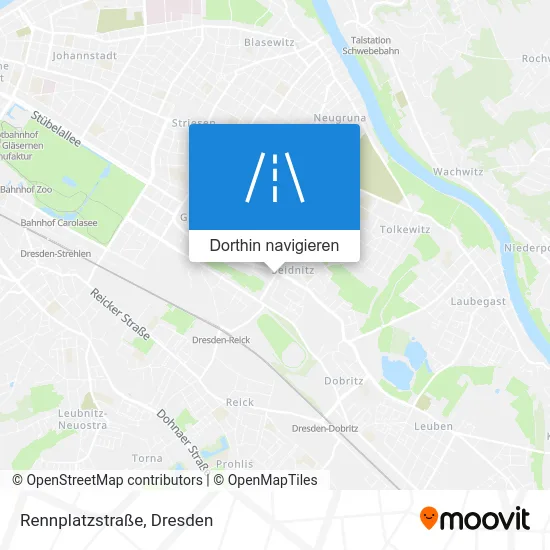 Rennplatzstraße Karte
