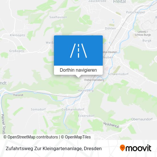 Zufahrtsweg Zur Kleingartenanlage Karte