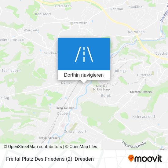 Freital Platz Des Friedens (2) Karte