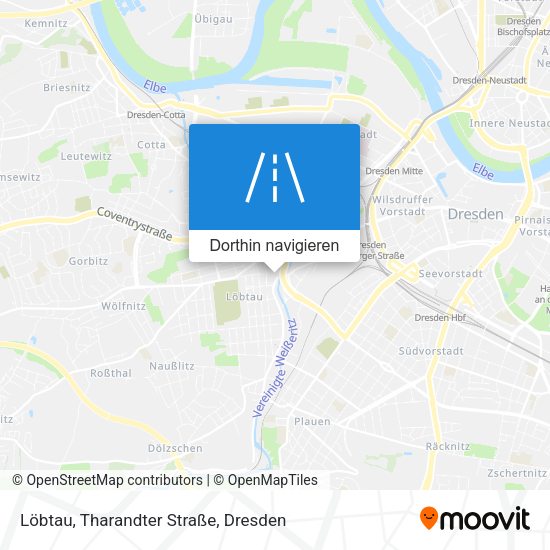 Löbtau, Tharandter Straße Karte