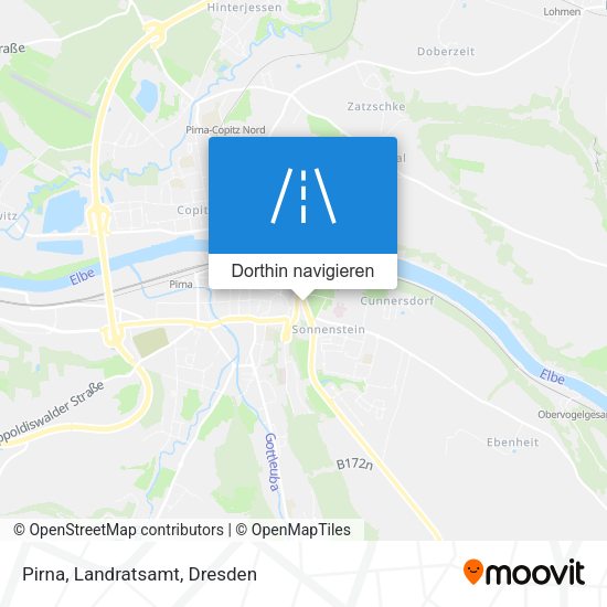 Pirna, Landratsamt Karte