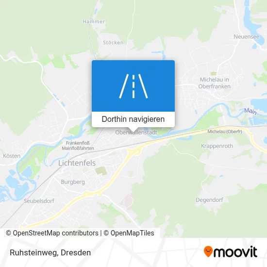 Ruhsteinweg Karte
