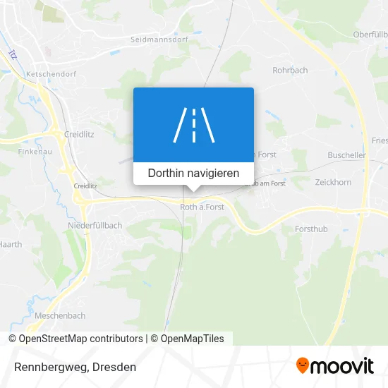 Rennbergweg Karte