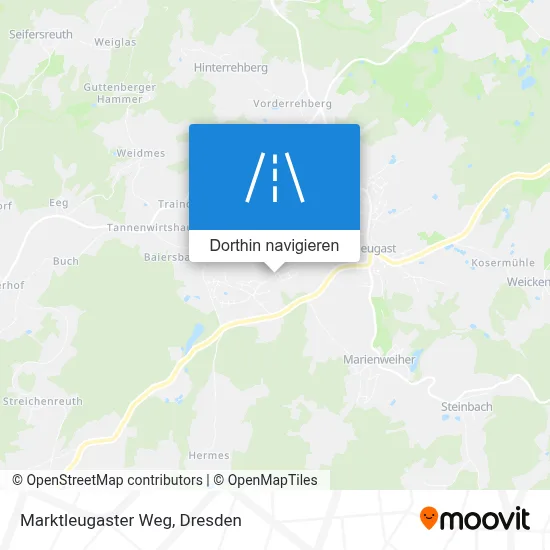 Marktleugaster Weg Karte